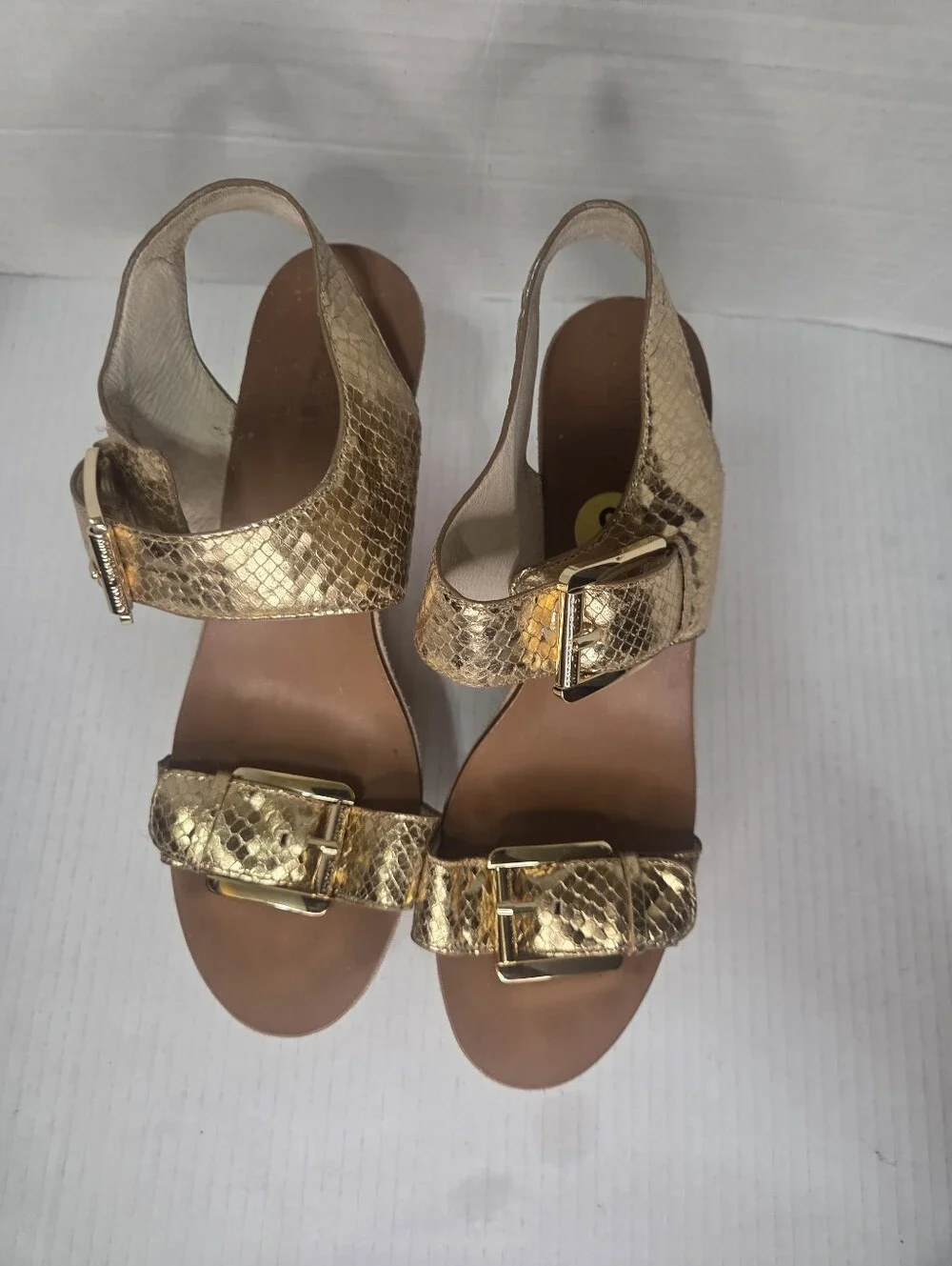 Michael Kors Warren Platform Wedge Sandals Heels